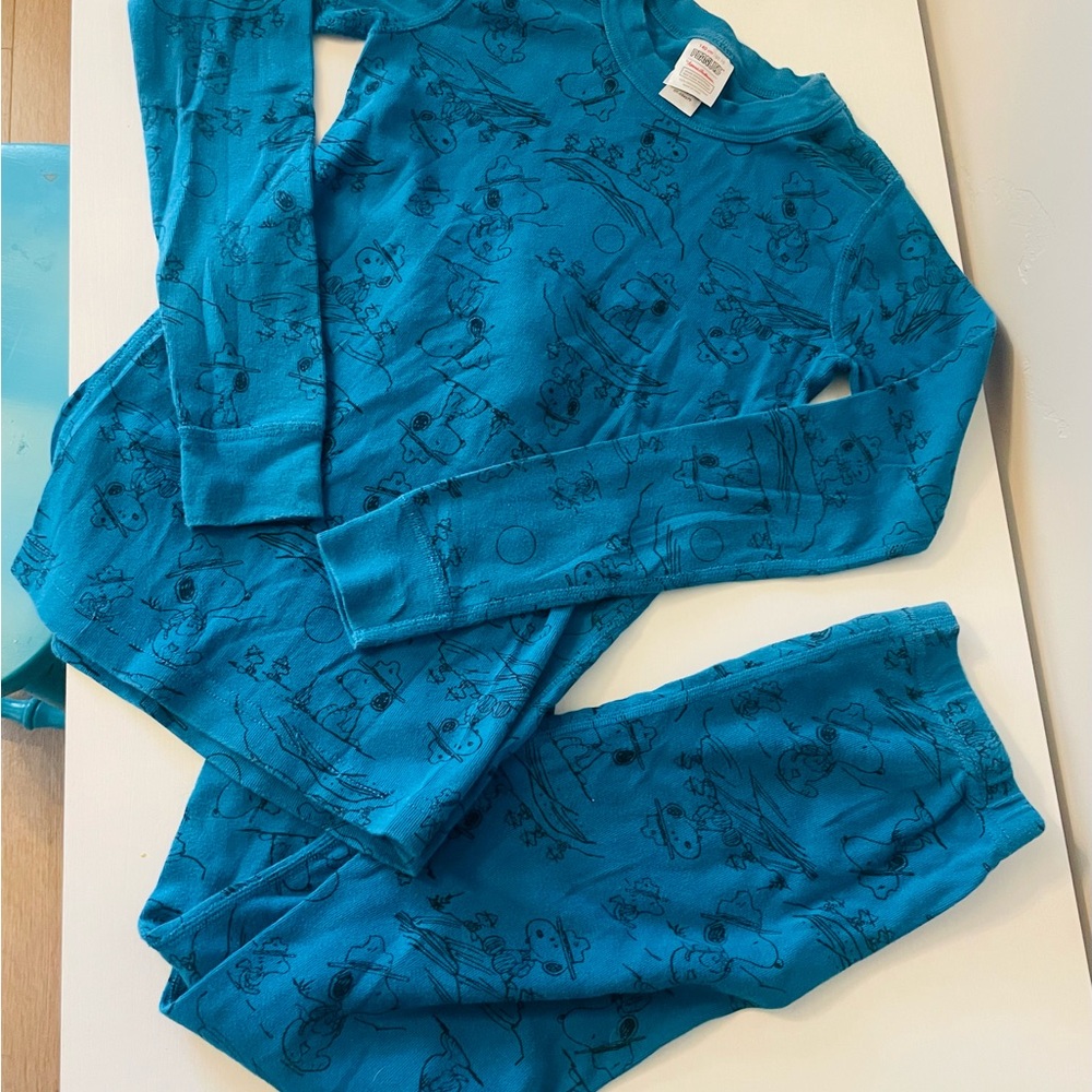 Hanna Andersson Blue Kids Pajama Set size 140